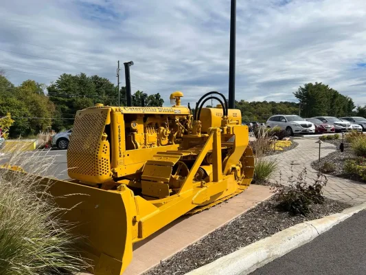 The Caterpillar Diesel machine located outside of the Carter Machinery building in Salem, Virginia.