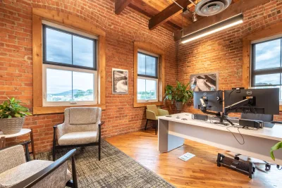 An office inside the Freedom First Credit Union building on Bullitt Avenue in Roanoke, Virginia.