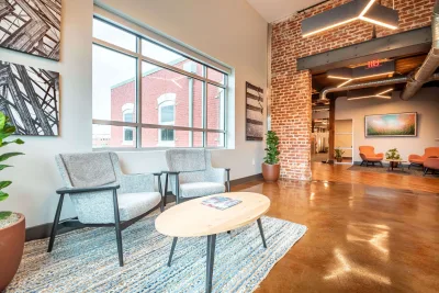 An office inside the Freedom First Credit Union building on Bullitt Avenue in Roanoke, Virginia.