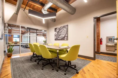 A conference room inside the Freedom First Credit Union on Bullitt Avenue in Roanoke, Virginia.