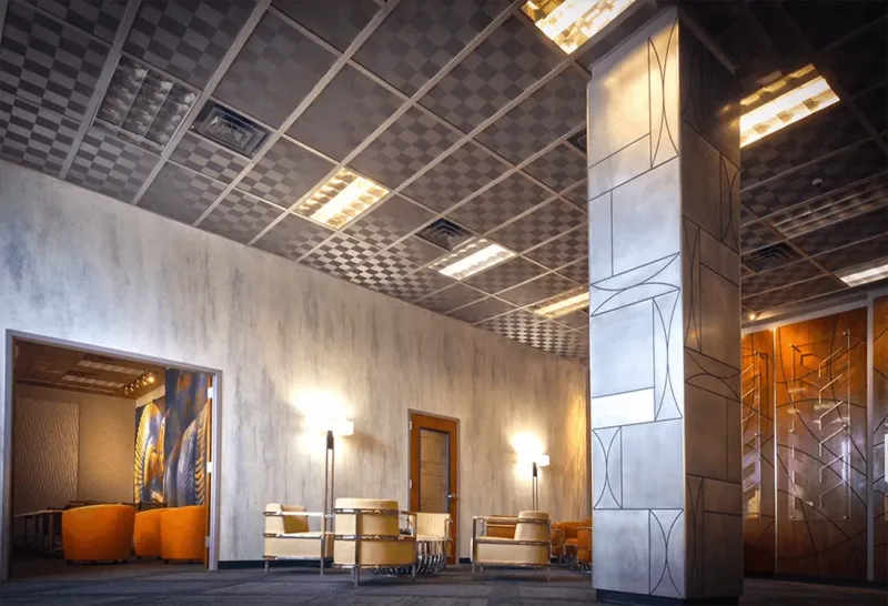 The lobby inside the American Electric Power office in Roanoke, Virginia.