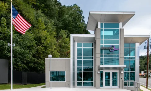 The exterior of the Member One Credit Union building in South Roanoke, Virginia.