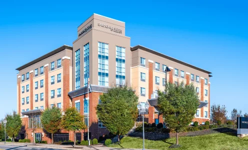 The exterior of the Springhill Suites Hotel in Roanoke, Virginia.