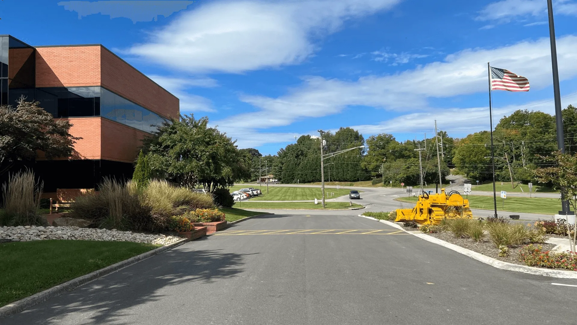 The exterior of the Carter Machinery Human Resources building in Salem, Virginia.